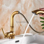 Modern bath shower mixer tap pull out spray detail view