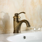 Antique Brass bath shower mixer tap single lever control main view