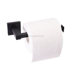 Matte Black toilet paper holder wall mounted design main view