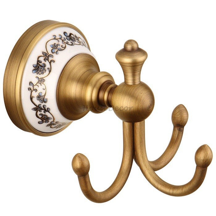 Antique Brass robe hook wall mounted design main view