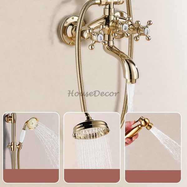 Modern bath shower mixer tap handheld shower set additional view