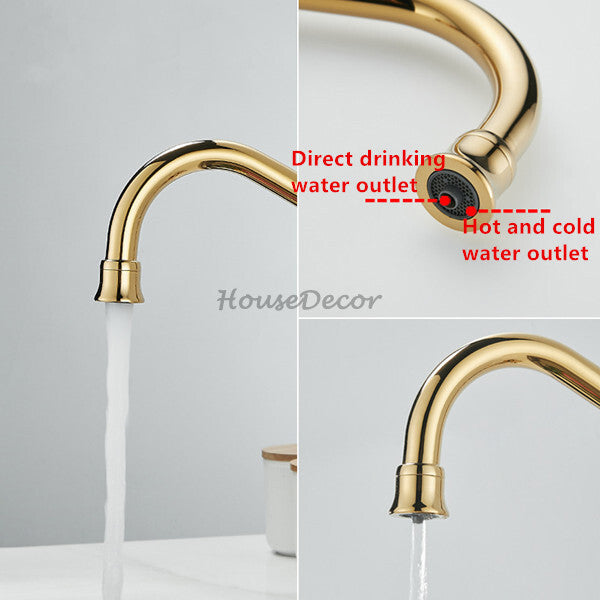 Modern kitchen sink mixer tap swivel spout additional view