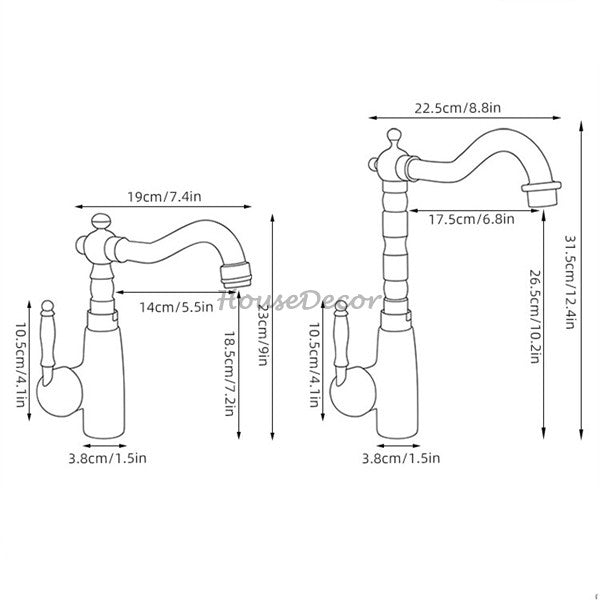 Gold Brass bath shower mixer tap swivel spout additional view