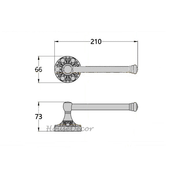 Bronze toilet paper holder wall mounted design additional view