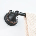 Bronze Brass towel rack wall mounted design detail view