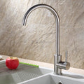 Modern Stainless Steel kitchen sink mixer tap swivel spout main view