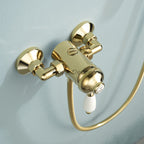 Modern Brass shower head handheld shower set additional view