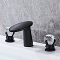 Modern bath shower mixer tap waterfall spout detail view