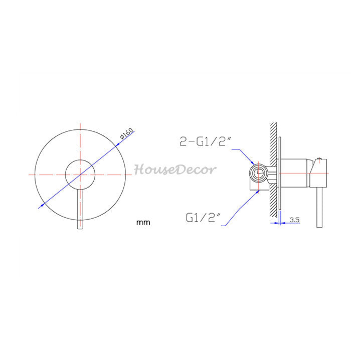 Chrome bath shower mixer tap detailed product view additional view