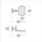 Antique Brass towel rack detailed product view additional view