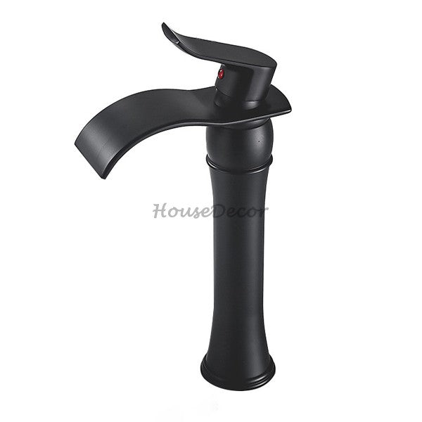 Modern bath shower mixer tap waterfall spout main view