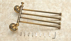 Antique Brass towel rack swivel spout additional view