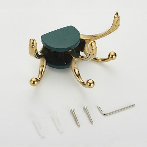 Gold robe hook swivel spout additional view
