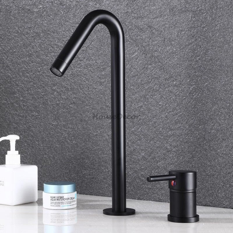 Modern bath shower mixer tap single lever control detail view