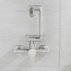Modern kitchen sink mixer tap swivel spout additional view