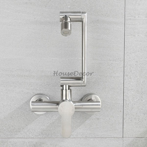 Modern kitchen sink mixer tap swivel spout additional view