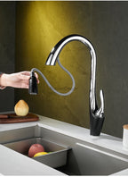 Modern kitchen sink mixer tap pull out spray additional view
