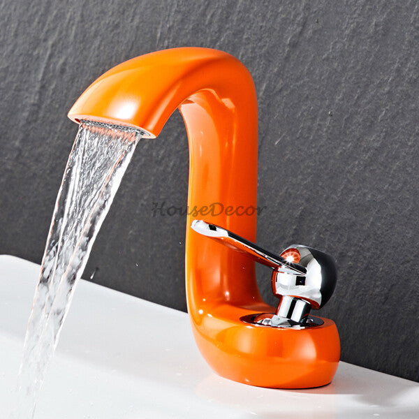Brass bath shower mixer tap waterfall spout additional view