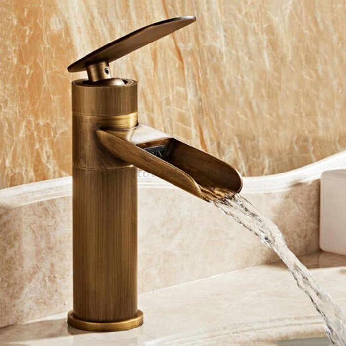 Modern bath shower mixer tap waterfall spout additional view