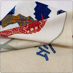 Modern Fabric doorway curtain room divider design detail view