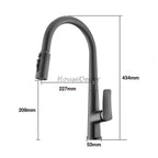 Modern kitchen sink mixer tap pull out spray additional view
