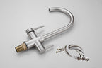Modern kitchen sink mixer tap swivel spout additional view