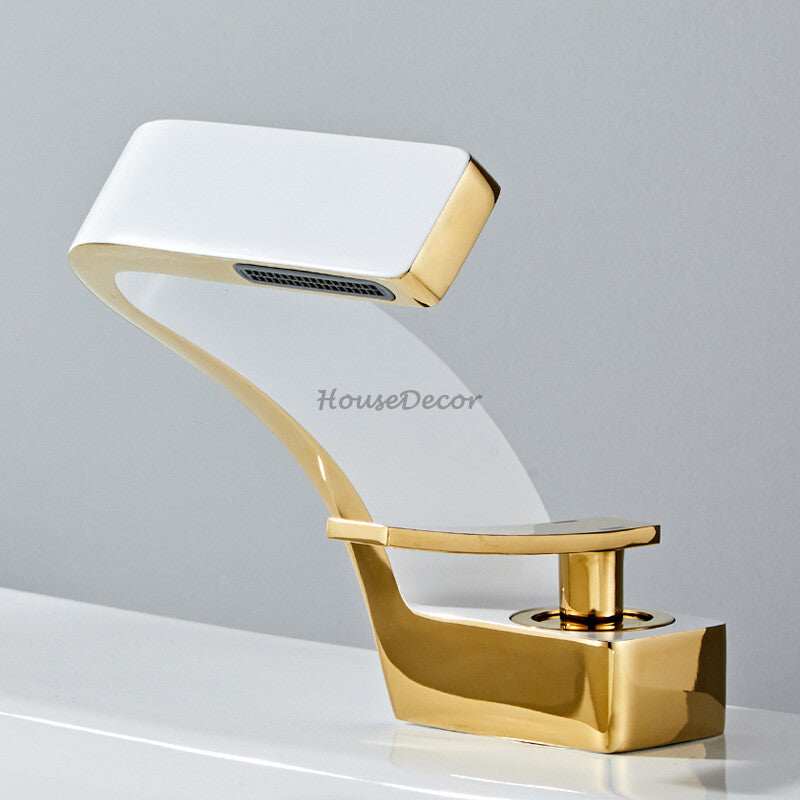 Modern bath shower mixer tap waterfall spout additional view