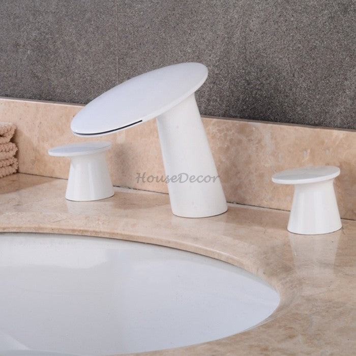 Modern bath shower mixer tap waterfall spout additional view