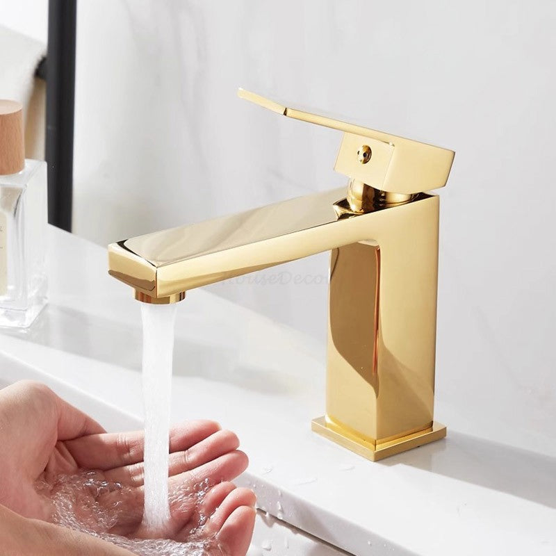 Polished Brass bath shower mixer tap single lever control additional view