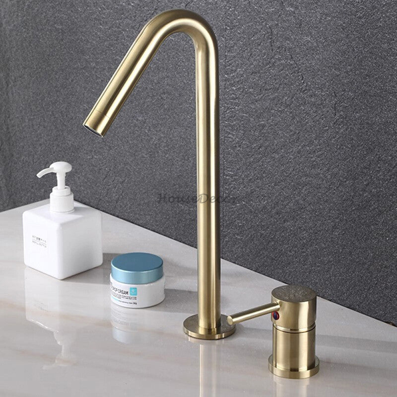 Modern bath shower mixer tap single lever control detail view