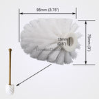 Antique Brass toilet brush holder detailed product view detail view