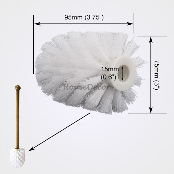 Antique Brass toilet brush holder detailed product view detail view