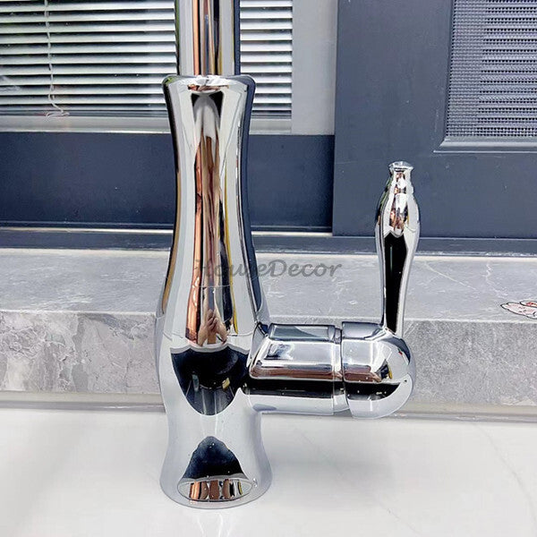 Modern kitchen sink mixer tap pull out spray additional view