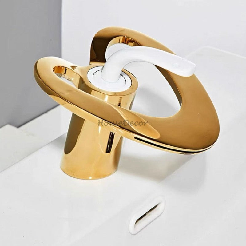 Modern bath shower mixer tap waterfall spout additional view