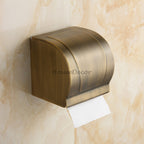Antique Brass toilet paper holder wall mounted design main view