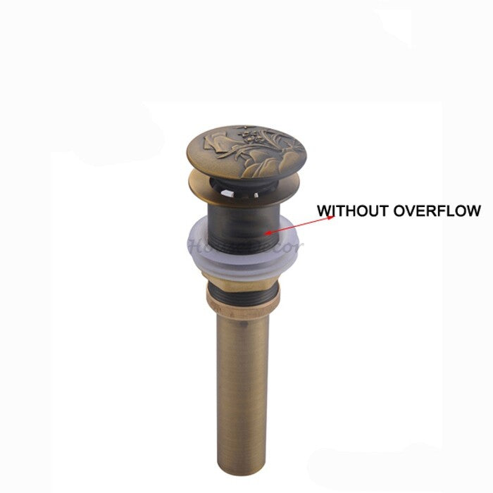 Antique Brass basin waste detailed product view detail view