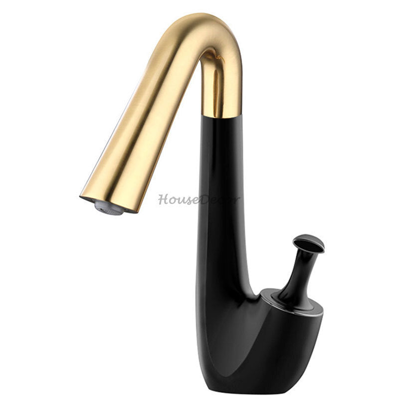 Modern bath shower mixer tap swivel spout detail view