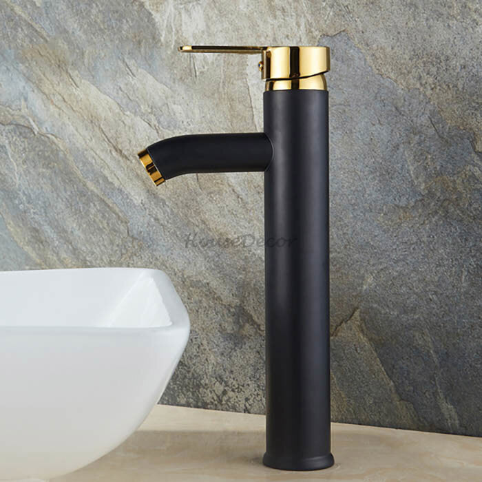 Matte Black bath shower mixer tap deck mounted design detail view