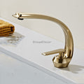Modern bath shower mixer tap single lever control detail view