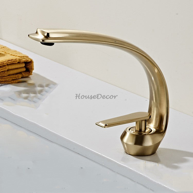 Modern bath shower mixer tap single lever control detail view