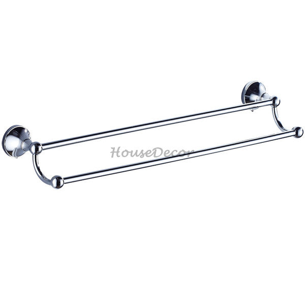 Chrome towel rack wall mounted design main view