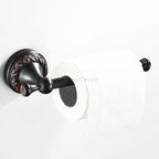 Black Brass toilet paper holder wall mounted design main view