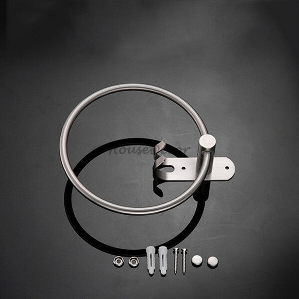 Modern Stainless Steel towel ring detailed product view detail view