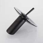 Black Brass bath shower mixer tap waterfall spout additional view