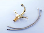 Gold bath shower mixer tap detailed product view detail view