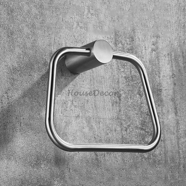 Modern Stainless Steel towel ring wall mounted design detail view