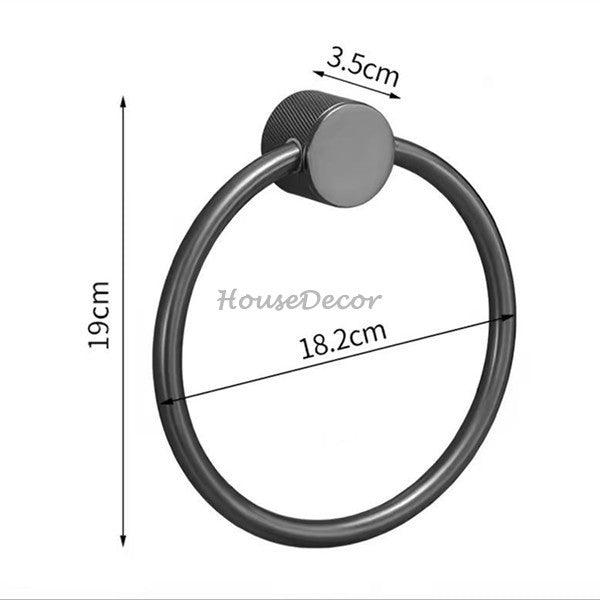 Modern Brass towel ring wall mounted design additional view
