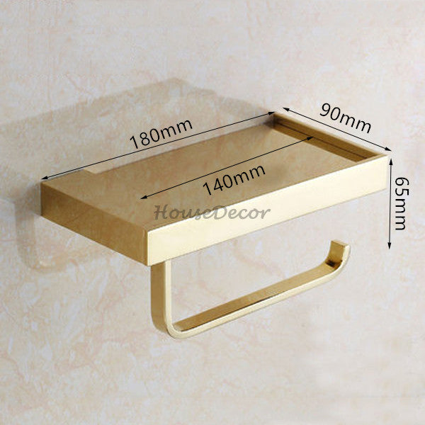 Modern Brass toilet paper holder detailed product view detail view