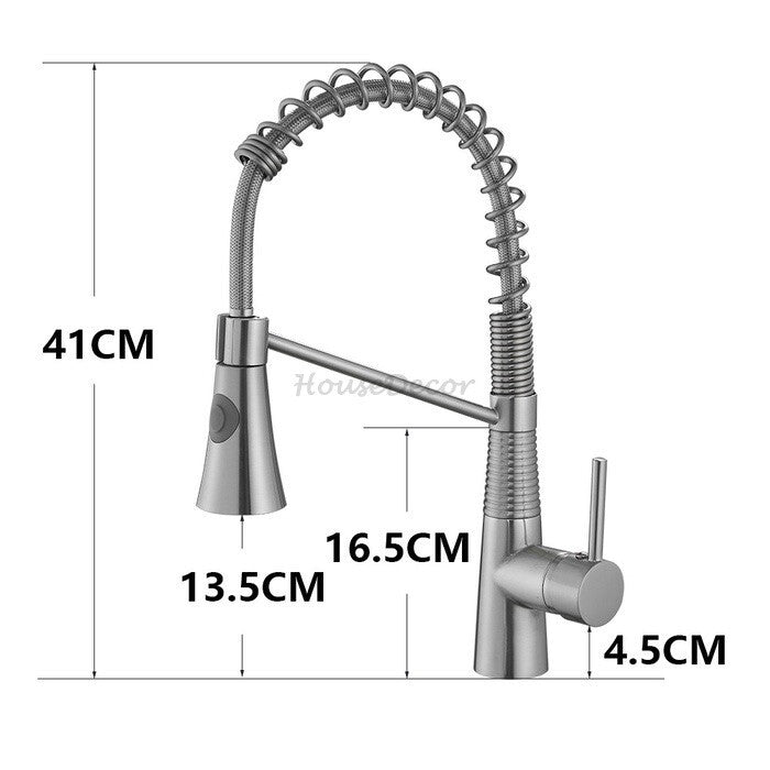 Modern kitchen sink mixer tap detailed product view additional view
