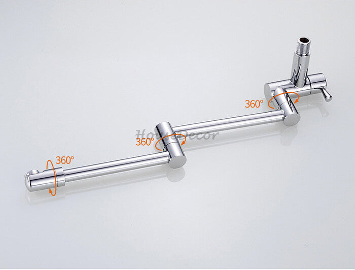 Chrome kitchen sink mixer tap swivel spout additional view